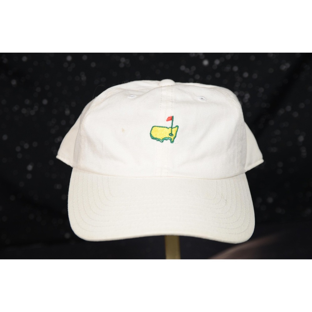 American Needle Masters Hat Cap Mens One Size White Golf Strap Back Cotton Logo